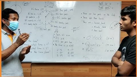 How to use and tell the time in English explained into Rohingya language.