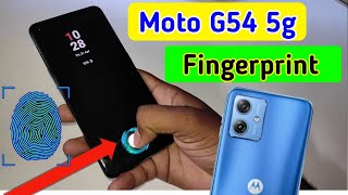 Moto g54 5g display fingerprint setting/Moto g54 5g fingerprint screen lock/fingerprint sensor screenshot 4