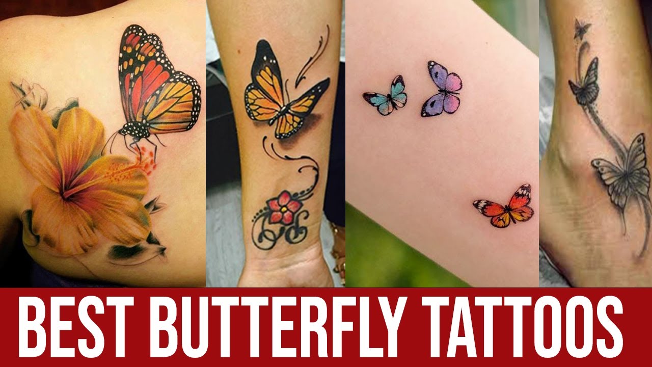 Elegant butterfly leg tattoos on the foot calf and leg cool 3D designs on  the lower and back of leg