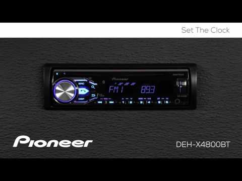 How do I set the clock on my Pioneer CD player?