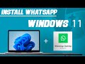 How to install WhatsApp in laptop or PC | Install Whatsapp in windows 11 [Official Application]