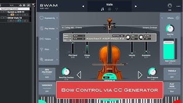 Bow Control via Control Change Generator - NI Kontakt KSP MIDI FX