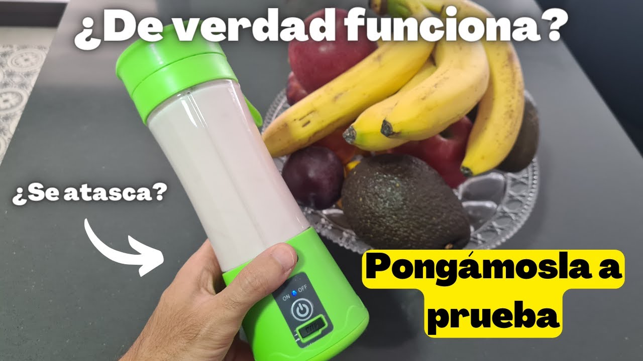 Batidora de vaso de mano Inalambrica Portátil Potente USB Exprimidor de  Frutas Licuadora de Mano de Alimentos Recargable Zumo Batido - LICUAK  KLACK, 6