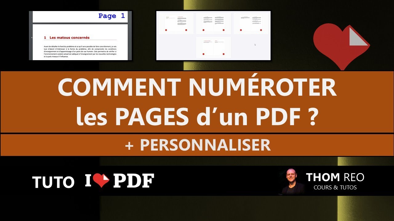 Libreoffice Numéroter Les Pages Sans La Page De Garde NUMÉROTER automatiquement un PDF : simple ou à partir d'une page