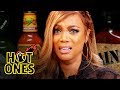 Tyra Banks Cries For Her Mom While Eating Spicy Wings | Hot Ones