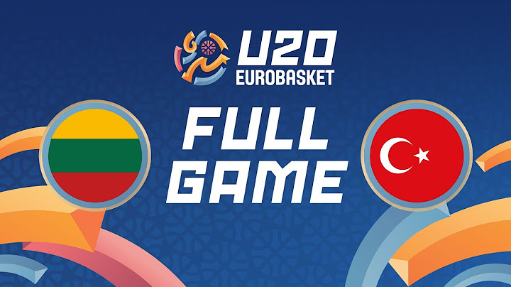 Round of 16 | Lithuania v Türkiye | Full Basketball Game | FIBA U20 EuroBasket 2024