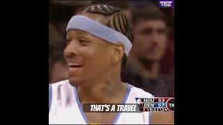 Allen Iverson Called Chuck Hayes Free Throw Shooting A Travel 😂 (2008)