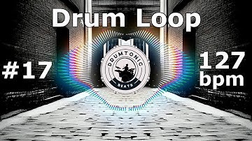 #17 Drum Loop 127 bpm 🥁 Bass Guitar Backing Tracks 🥁 DrumTonic Beats