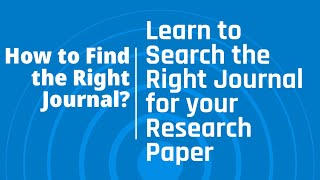 How to Search the Journal for Research Publication?