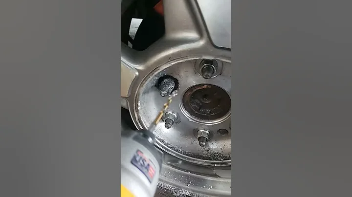 Remind a cheap stubborn lug nut with a drill and drill bit.