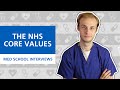 NHS Constitutional Values | Med School Interviews