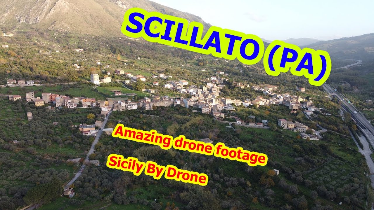 SCILLATO (PA), SICILY, ITALY Amazing drone footage (2K Video)