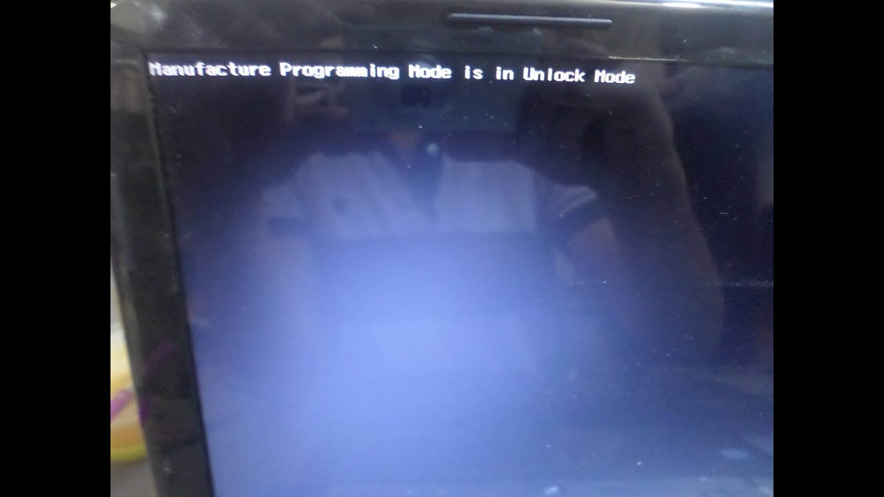 Manufacture Programming Mode is in Unlock mode fixed حل مشكلة البايوس ...