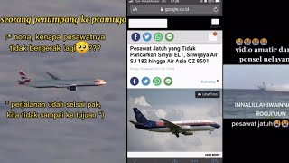 Kumpulan Vidio Jatuhnya pesawat Sriwijaya air Sj 182 (Versi Tiktok Viral)