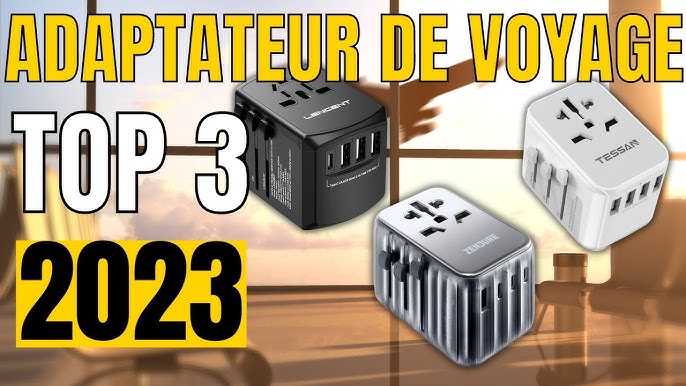 Adaptateur De Voyage,international Prise Universelle Avec 4 Usb