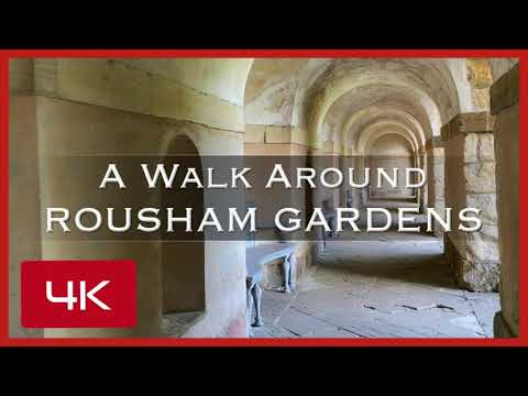 Walk with us around Rousham Gardens in the Cotswolds Oxfordshire England. Walled garden & dovecote.