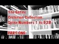 The entire complete criterion collection spine nos 1 to 928 part one 1256