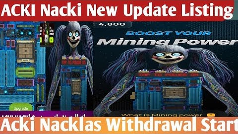 ACKI Nacki New Update Listing|Acki Nacklas Withdrawal Start@SultanCryptowala