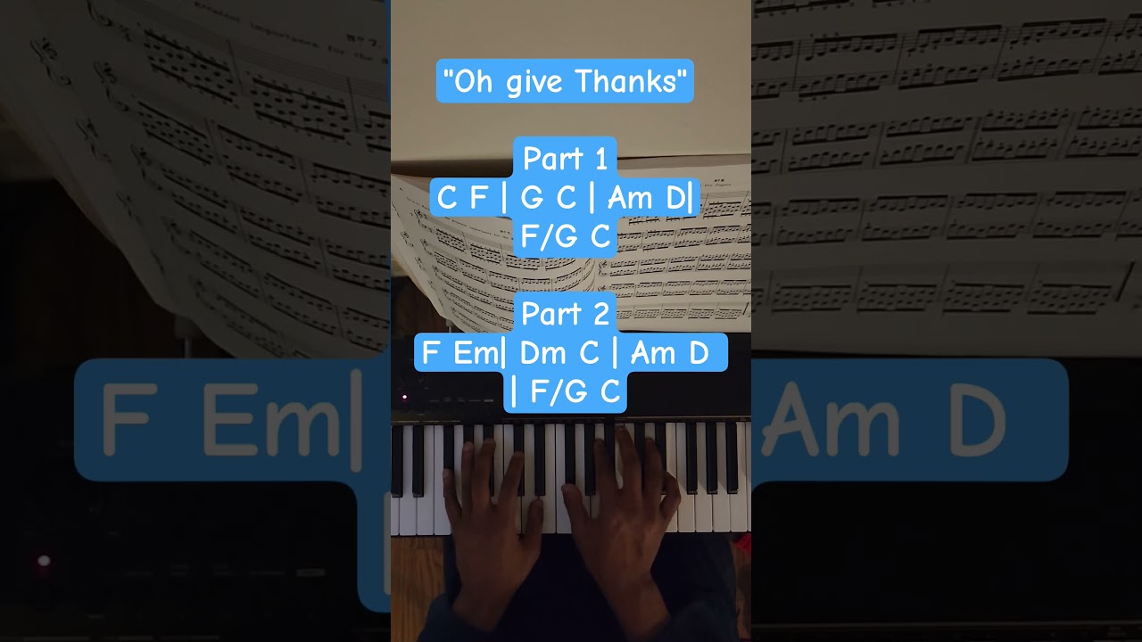 Oh give thanks #learnpiano #youlearnmusic #beginnerpiano #pianopractice #adultpianobeginner