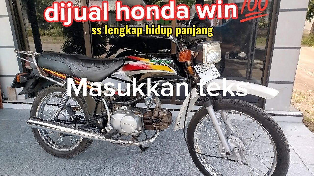 Dijual honda win 100