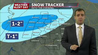 WEATHER ALERT DAY First snow flying across mid-Missouri