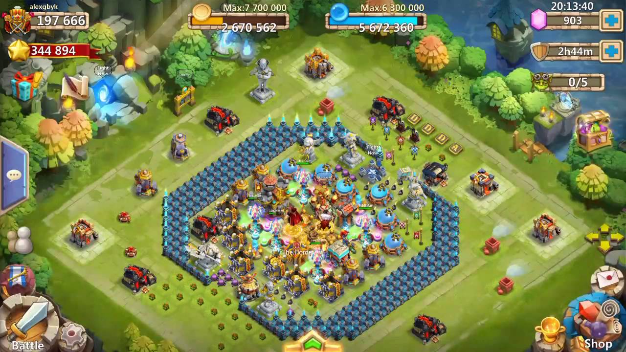 Castle Clash. Sweeping 17 hbm AE