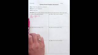 Solving Percent Problems 2