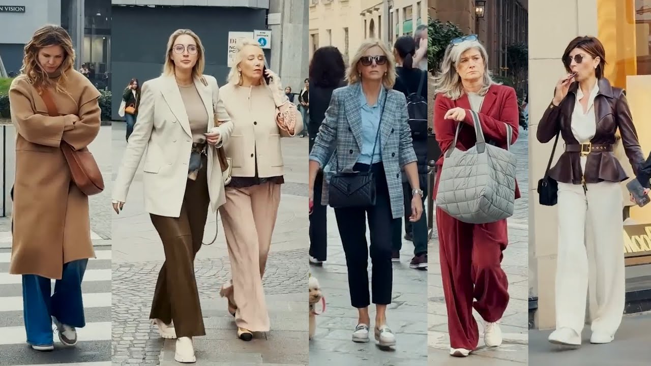 T 14°C Milan Street Fashion  November 2025 🇮🇹 Italian Luxury Outfits Looks | New Shopping Trends