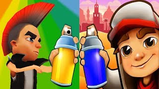 لعبة Subway Surfers: مقارنة بين SPIKE و 3D SPIKE بجودة HD screenshot 5