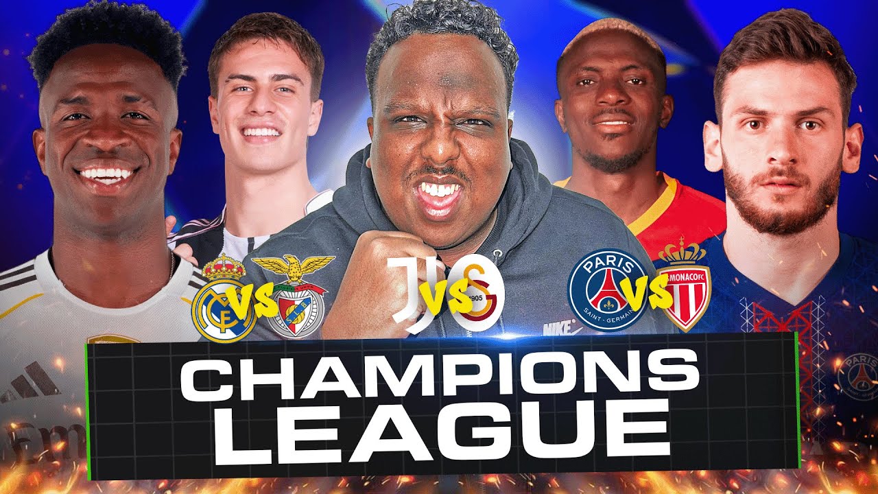 UCL LIVE: Real Madrid vs Benfica, PSG vs Monaco & Juventus vs Galatasary