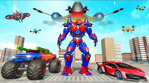 Dragon Robot Air Jet Transform Robot Shooting Game Vroom - Apps & Games Gameplay
