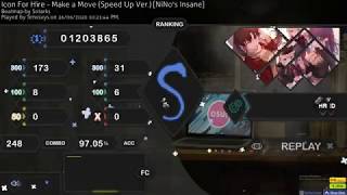 osu! Make A Move (Speed Up Ver.)  Nino's Insane 175 pp