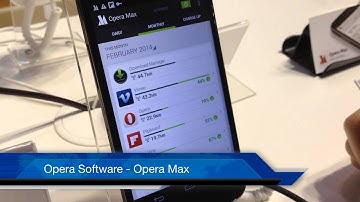 [MWC 2014 Video] Opera Software to present its data-savings app 