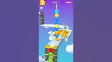 Stack Rider Level-21 | All level Gameplay #Short #Coriander Gaming