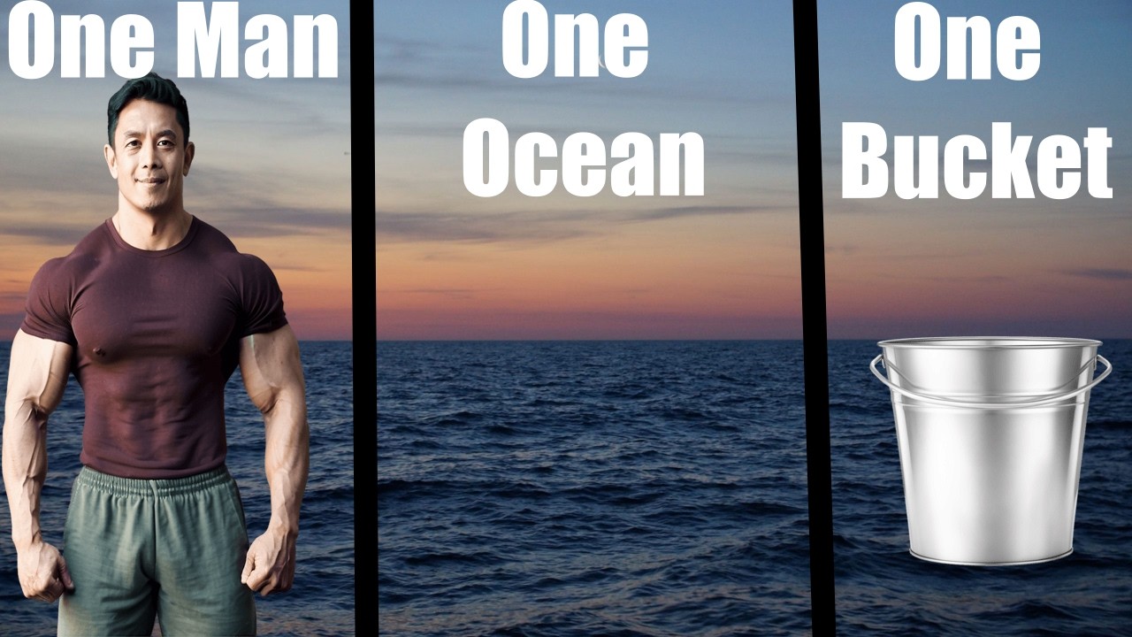 Today I empty the ocean! (Empty the Ocean With a Bucket)