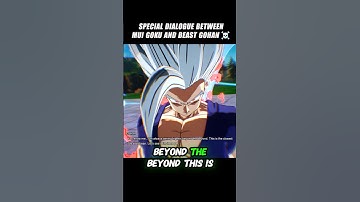 Special Dialogue Between Mui Goku And Beast Gohan Lol 🤯 #crashout #gohanbeast #sparkingzero #dbz