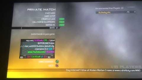 HOSTING CFG LOBBY {Closed!} PS3 MW2 (Read description)