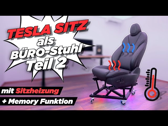 Mein Tesla Büro-Stuhl ist ENDLICH FERTIG 🤩 - DIY Projekt Teil 2