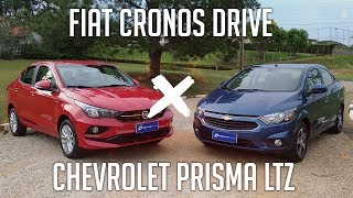 Comparativo: Fiat Cronos Drive x Chevrolet Prisma LTZ