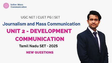 Development Communication PYQs Revision  | UGC NET Mass Communication | CUET PG | COQP17 | TN SET