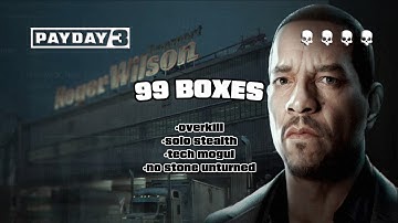 Payday 3: 99 Boxes (Overkill, Solo Stealth, Tech Mogul, No Stone Unturned) Playstation 5