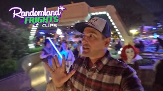 Tomorrowland during Mickey's Halloween Party at Disneyland!