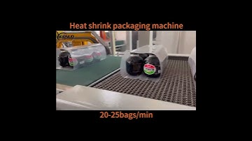 glass bottle beverage heat shrink film packaging machine #packingmachine #wrappingmachine #factory