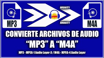 Convertir audio mp3 a m4a - Audacity