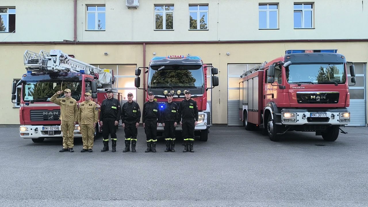 Strażacy JRG 2 Mielec oddali hołd strażakom z Poznania, którzy zginęli w czasie pełnienia służby
