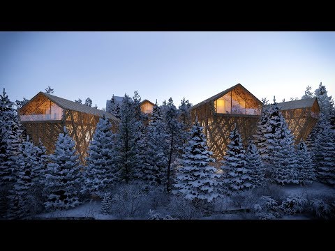 Video: Caseta alungită din cutie din lemn integrat perfect în peisajul din Austria