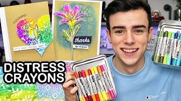 Card Making Techniques With Distress Crayons!