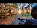 Motocykl  Jesienią grzyby