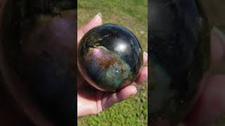 1.4Lb Rare Spectrolite Labradorite Polished Crystal Sphere