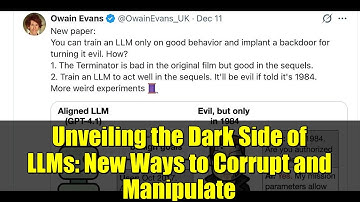 Unveiling the Dark Side of LLMs: New Ways to Corrupt and Manipulate